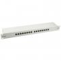 Patchpanel 16x RJ45 Cat5e 19 1HE Gri