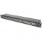 Patchpanel 1HE 24-Port Cat6a ecranat Negru