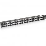 Patchpanel 48x RJ45 Cat6 19 1HE Keystone