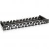 Patchpanel RJ45 Cat6a neprotejat Keystone Negru