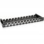 Patchpanel RJ45 Cat6a neprotejat Keystone Negru