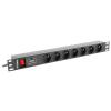 PDU RACK POWER STRIP (1U,10A,7X 230V,2M)