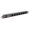 PDU RACK POWER STRIP (1U,10A,7X SHUKO,2M)
