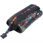 Penar cu fermoar Lenny Clear 2 Sides - Black Floral