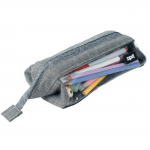 Penar cu fermoar Lenny Clear 2 Sides - Gray Hatch