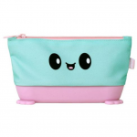 Penar cu fermoar Silicone Standing Pouch - Blue-Pink