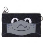 Penar dublu cu fermoar si masca material textil, Face-It Masks - negru
