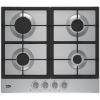 Plita incorporabila Beko HIAG64225SX, Gaz, 4 arzatoare, Inox