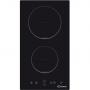 Plita incorporabila domino Candy CDH30, Vitroceramica, 2 zone de gatit, Control Touch, Timer, Negru