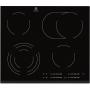 Plita incorporabila Electrolux EHF6547FXK, Vitroceramica, 4 zone de gatit, DirectAccess, Booster, SoundOff, EcoTimer, 60 cm, Negru