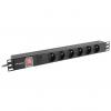 POWER STRIP PDU RACK 19 (1U, 16A, 6X 230V PL, 2m)