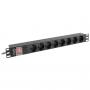 POWER STRIP PDU RACK 19 (1U, 16A, 8X Shuko, 2m)