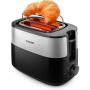Prajitor de paine Philips HD2516/90, 830 W, 2 fante variabile, functie dezghetare, grilaj incalzire integrat, 8 setari, Negru