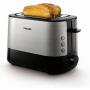 Prajitor de paine Philips Viva Collection HD2637/90, 1000W, negru/inox