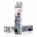 Prelungitor cu protectie Gembird SPG3-B-6C, 5 prize, 1.8m, gri