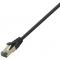 Premium Cat.8.1 Cablu Retea, Negru, 10,00m    LSZH