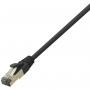 Premium Cat.8.1 Cablu Retea, Negru, 10,00m    LSZH