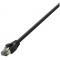 Premium Cat.8.1 Cablu Retea, Negru, 15,00m    LSZH