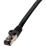 Premium Cat.8.1 Cablu Retea, Negru, 5,00m     LSZH