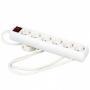 Priza cu protectie - prelungitor 5 prize, 1.8m, Spacer Defender `PP-5-18`