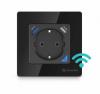 Priza de perete cu WiFi AlecoAir G40 Black  Control vocal asistenti digitali  Telecomanda  USB-A  USB-C  Programare aplicatie