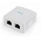 PRIZA RJ45 GEMBIRD Cat6. pt. FTP, 2 x RJ45, include kit montare, white, NCAC-2F6-01