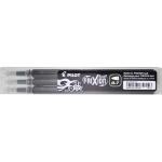 Rezerva roller Pilot Frixion, 0.7 mm, neagra 3 buc/set