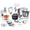 Robot de bucatarie Bosch MUM5XW40, Gama MUM5, Motor 1000W (7 trepte si Pulse), Bol 3.9l din otel inoxidabil, Cantar, Cronometru, Framanta, Toaca, Amesteca, Feliaza, Razuieste, Set patiserie