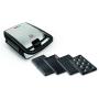 Sandwich maker multifunctional Tefal Snack Collection 4 in 1 SW854D16, 700W, 4 seturi de placi incluse, invelis antiaderent, argintiu