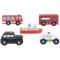 Set 5 Vehicule Din Lemn