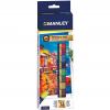 Set acuarele pe baza de ulei Manley, 12 culori asortate, 12 ml/tub