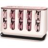 Set de bigudiuri electrice Remington PROluxe H9100, 20 de bigudiuri cu invelis catifelat, 2 marimi, Incalzire rapida, Alb/Roz