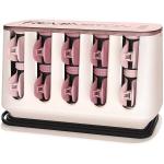 Set de bigudiuri electrice Remington PROluxe H9100, 20 de bigudiuri cu invelis catifelat, 2 marimi, Incalzire rapida, Alb/Roz