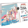 Set pictura pe numere Grecia, contine:panza canvas 40x30cm,3 pensule, ALPINO-Paint Color Experience