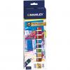 Set tempera acrilica Manley, 12 ml- 12 culori/set