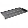 Shelf for 450mm 19 483x250mm 1U black racks with adjustable and support
