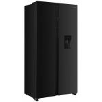 Side by side Heinner HSBS-H439NFBKWDE++, 436 l, No Frost, Display, Dozator de apa, Functie smart, Functie congelare si racire rapida, H 177 cm, Negru