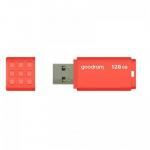 Stick memorie Goodram UME3, 128GB, USB 3.0, Orange