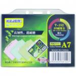 Suport PP, pentru carduri, 105 x  74mm, orizontal cu sistem de agatare, 10 buc/set, KEJEA - transp.