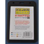 Suport PP tip arc, pentru carduri, 74x105mm, orizontal, 5 buc/set, KEJEA - negru