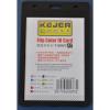 Suport PP tip flip, pentru carduri, 74x105mm, orizontal, 5 buc/set, KEJEA - negru