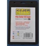 Suport PP tip flip, pentru carduri, 74x105mm, orizontal, 5 buc/set, KEJEA - negru