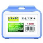 Suport PP tip flip, pentru carduri, 97x66mm, orizontal, 5 buc/set, KEJEA - albastru