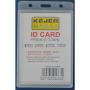 Suport PP water proof, pentru carduri, 74x105mm, vertical, 5 buc/set, KEJEA - transparent
