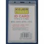 Suport PP water proof, pentru carduri, 91x128mm, vertical, 5 buc/set, KEJEA - transparent
