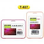 Suport PP water proof snap type, pentru carduri, 78x109mm, vertical,10 buc/set, KEJEA -rosu