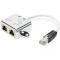 T-Adaptor RJ45 CAT5e 19cm 1xRJ45 M to 2xRJ45 F bulk