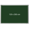 Tabla verde magnetica cu rama din aluminiu, 120 x 200 cm, pentru creta, Optima