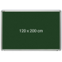 Tabla verde magnetica cu rama din aluminiu, 120 x 200 cm, pentru creta, Optima