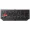 Tastatura A4Tech BLOODY Q100, cu fir, US layout,  neagra, 5 levels red light illuminated, interchang